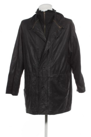 Ανδρικό δερμάτινο μπουφάν, Μέγεθος XL, Χρώμα Μαύρο, Τιμή 11,25 €