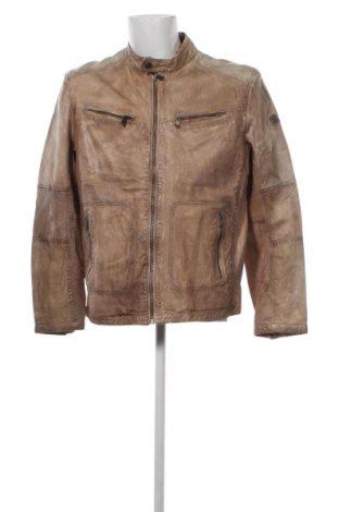 Pánská kožená bunda  Engbers, Velikost L, Barva Béžová, Cena  7 000,00 Kč