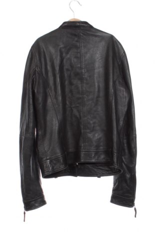 Ανδρικό δερμάτινο μπουφάν Massimo Dutti, Μέγεθος XS, Χρώμα Μαύρο, Τιμή 74,85 €