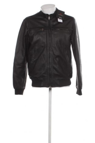 Ανδρικό δερμάτινο μπουφάν Peuterey, Μέγεθος XL, Χρώμα Μαύρο, Τιμή 485,93 €