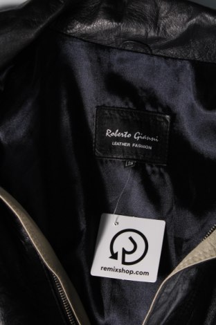 Pánska kožená bunda  Roberto Geissini, Veľkosť M, Farba Čierna, Cena  25,40 €