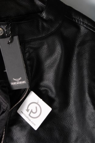 Pánska kožená bunda  Threadbare, Veľkosť M, Farba Čierna, Cena  40,72 €