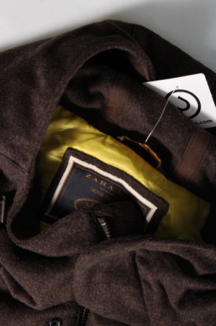 Мъжко палто Zara Man, Размер XL, Цвят Кафяв, Цена 44,40 лв.