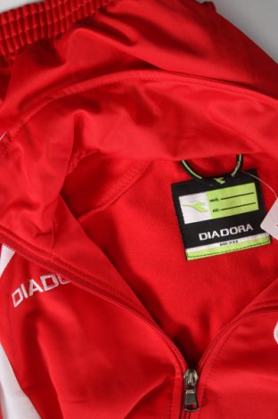 Мъжко спортно горнище Diadora, Размер XXS, Цвят Червен, Цена 25,55 лв.