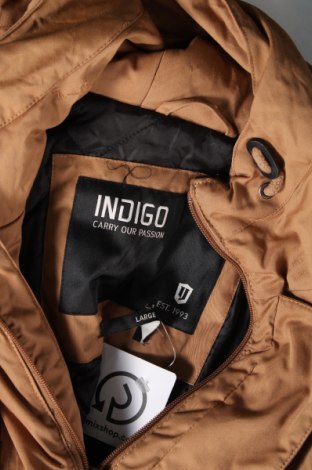 Ανδρικό μπουφάν Indigo, Μέγεθος L, Χρώμα Καφέ, Τιμή 29,72 €