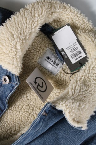 Ανδρικό μπουφάν Only & Sons, Μέγεθος M, Χρώμα Μπλέ, Τιμή 25,21 €