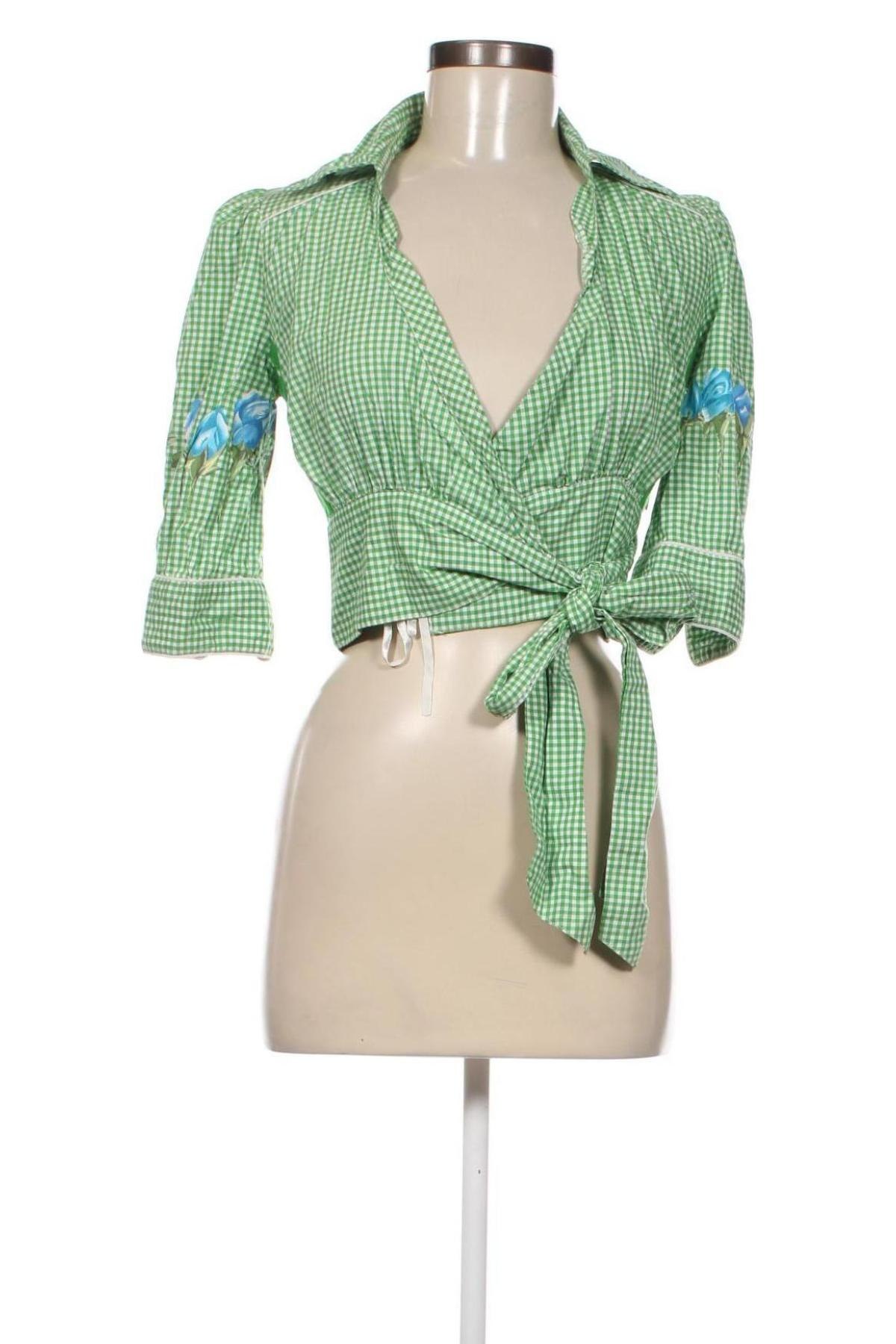 Дамска блуза Dept, Размер XS, Цвят Зелен, Цена 15,51 лв.