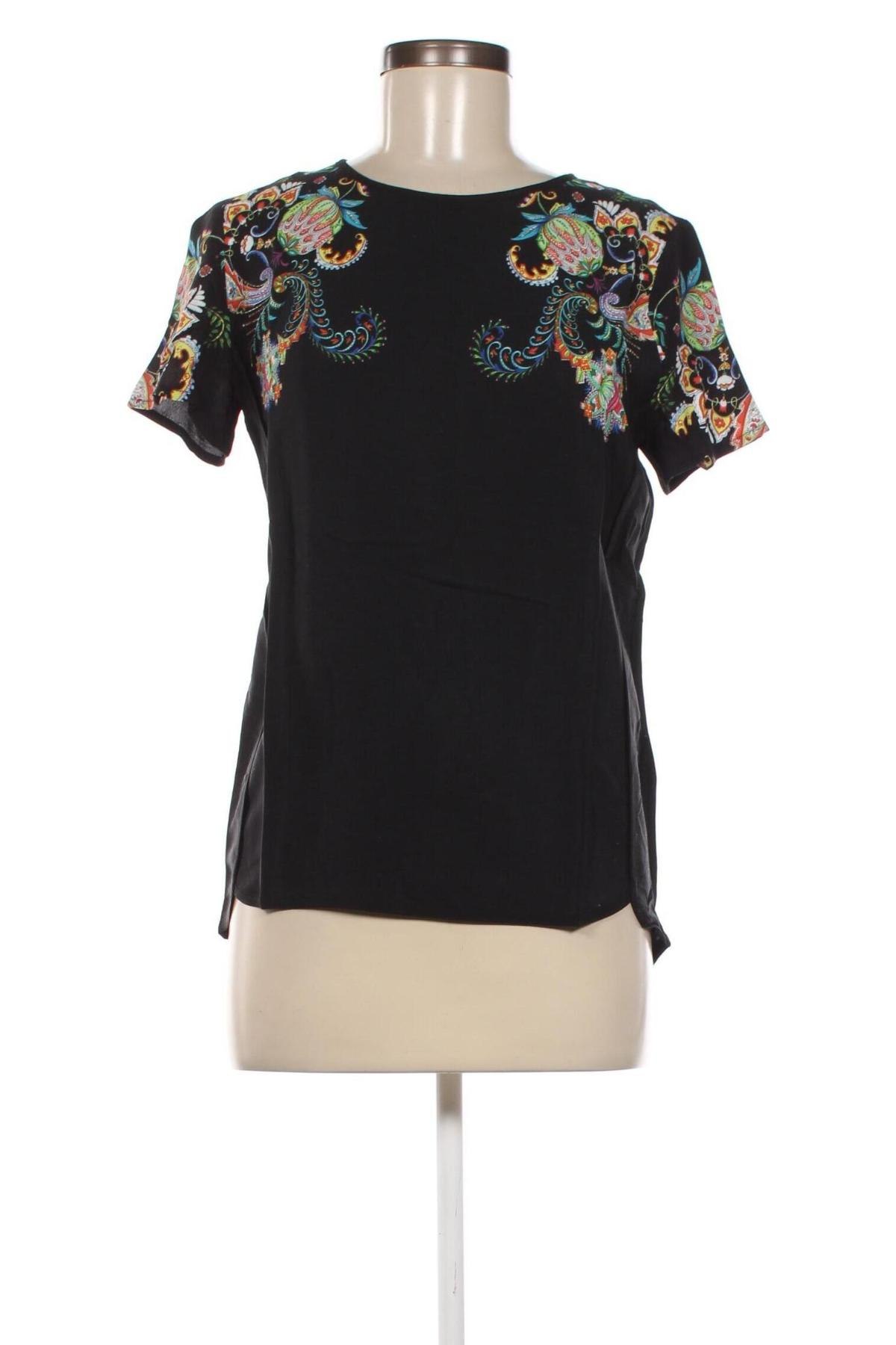 Дамска блуза Desigual, Размер XS, Цвят Черен, Цена 102,00 лв.
