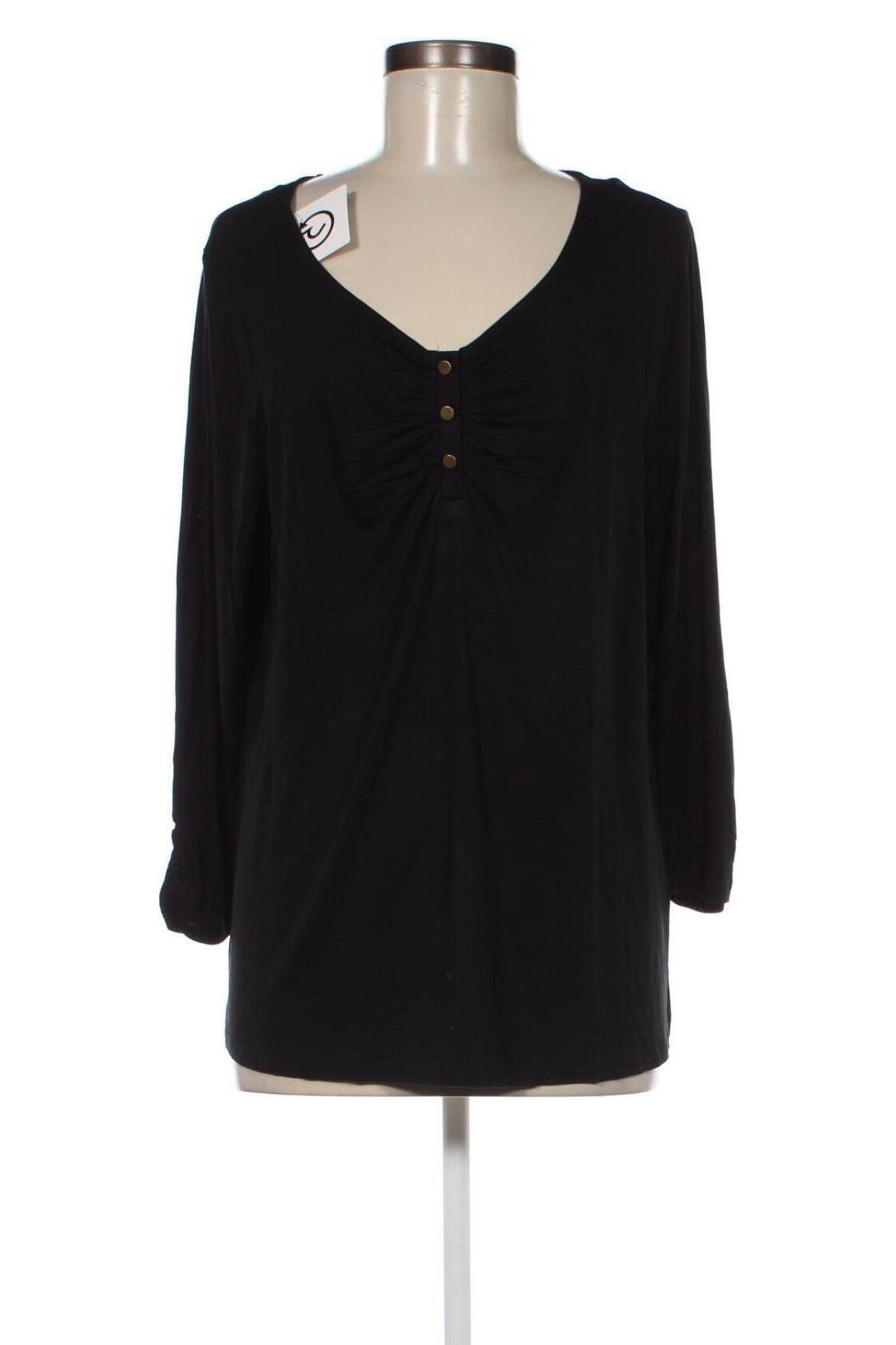 Дамска блуза Vivance, Размер XL, Цвят Черен, Цена 11,16 лв.