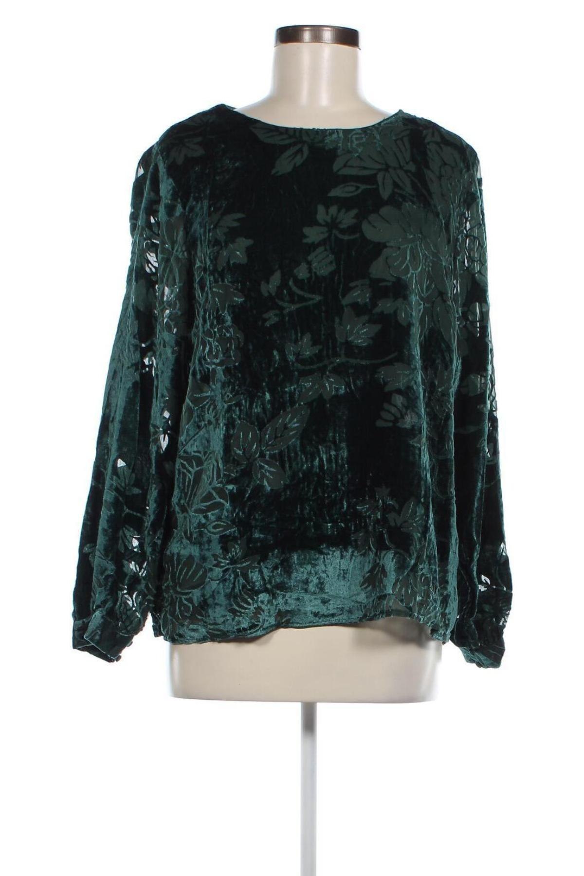 Γυναικεία μπλούζα Zabaione, Μέγεθος XL, Χρώμα Πράσινο, Τιμή 5,57 €