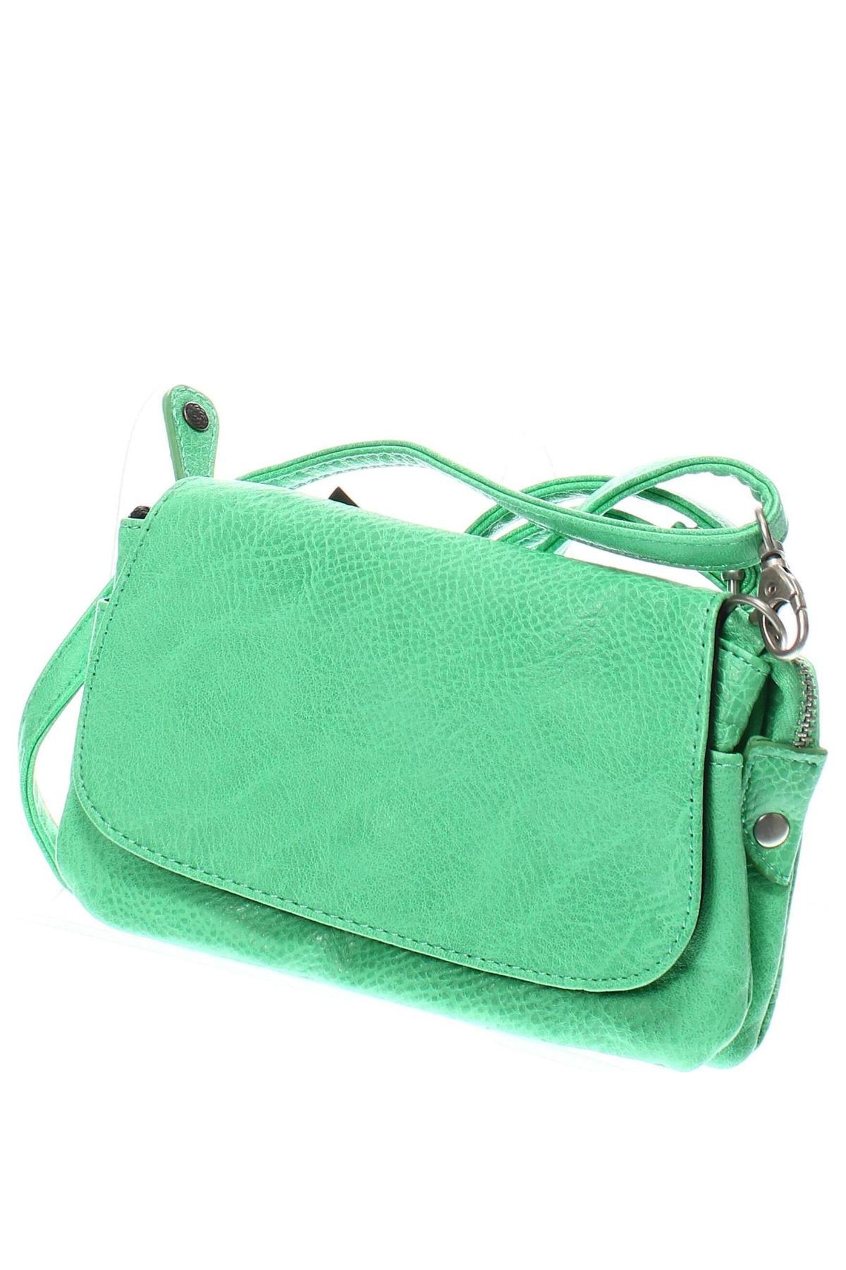 Дамска чанта Pieces, Цвят Зелен, Цена 46,00 лв.