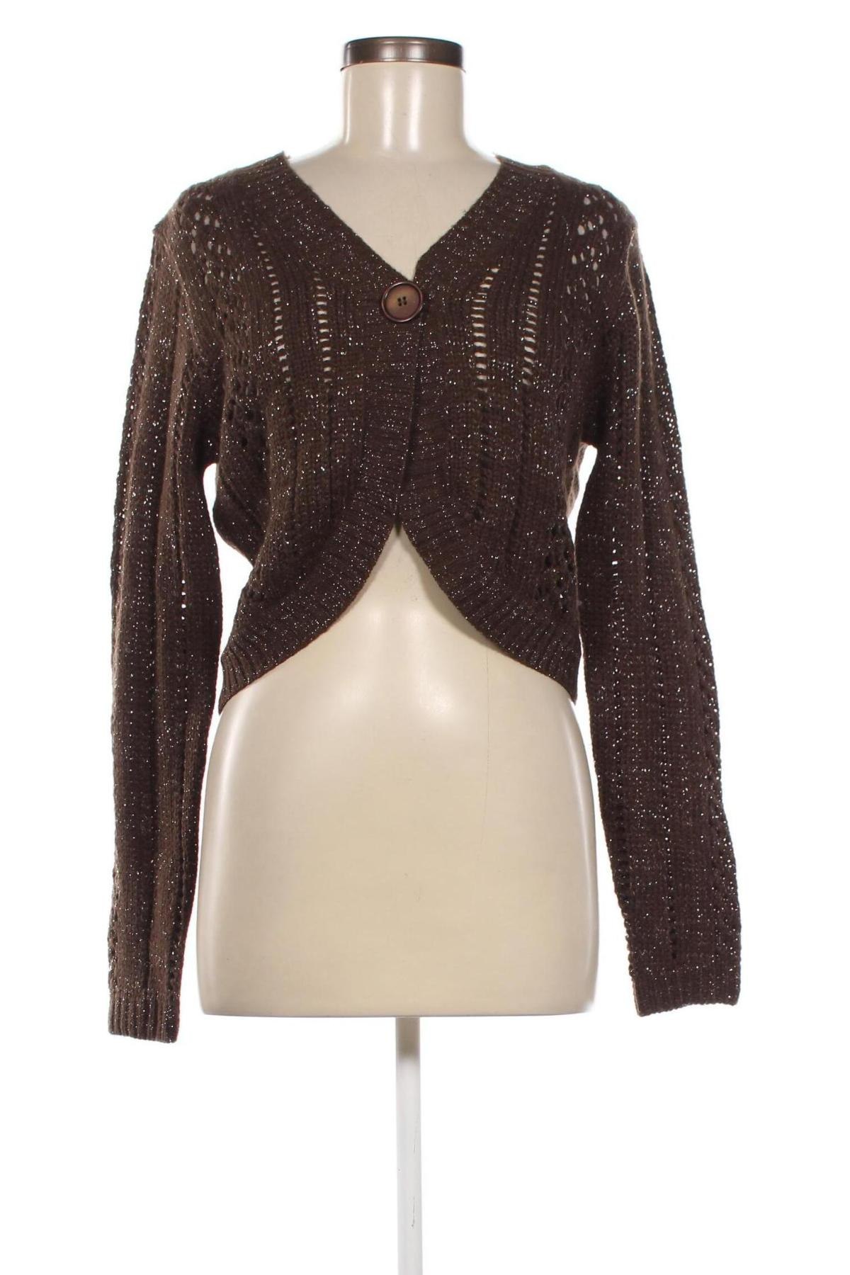 Cardigan de damă 2 Bizzy, Mărime L, Culoare Maro, Preț 52,99 Lei