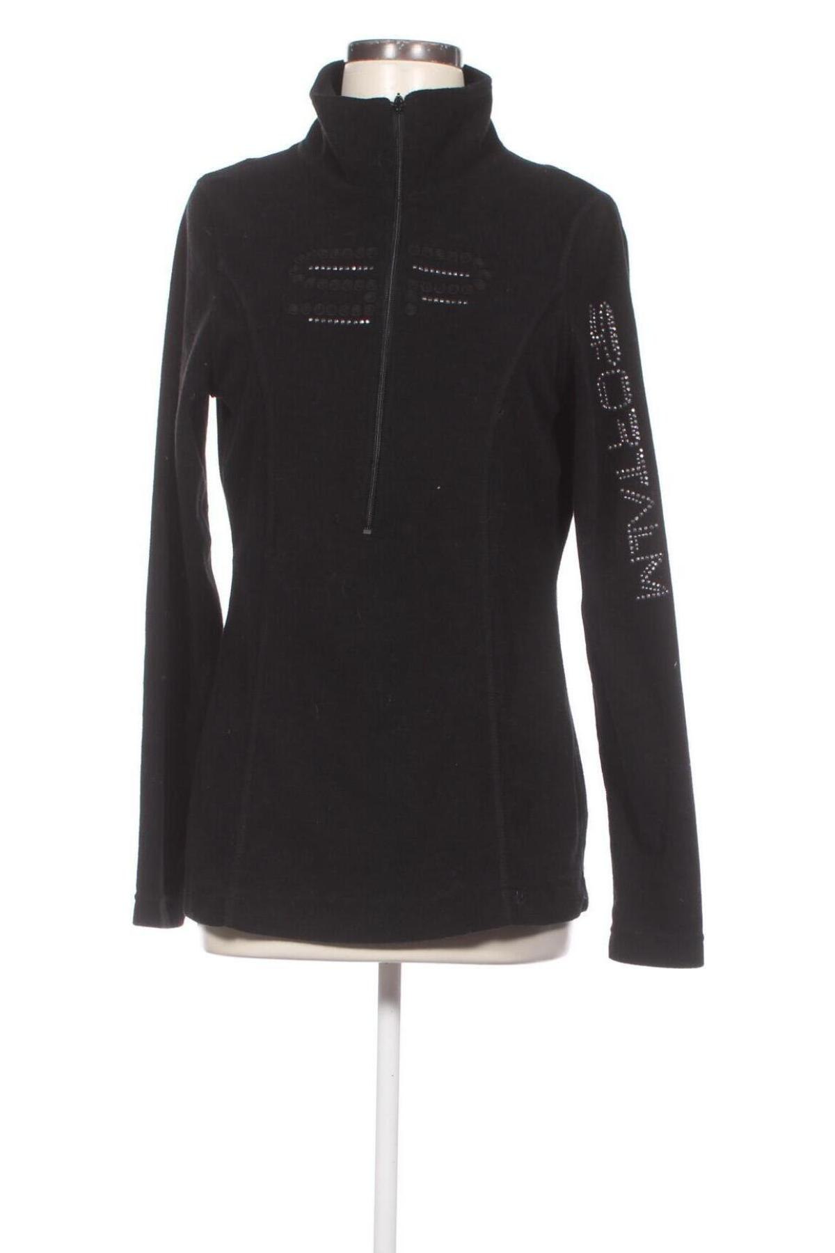 Γυναικεία μπλούζα fleece Sportalm, Μέγεθος L, Χρώμα Μαύρο, Τιμή 34,44 €