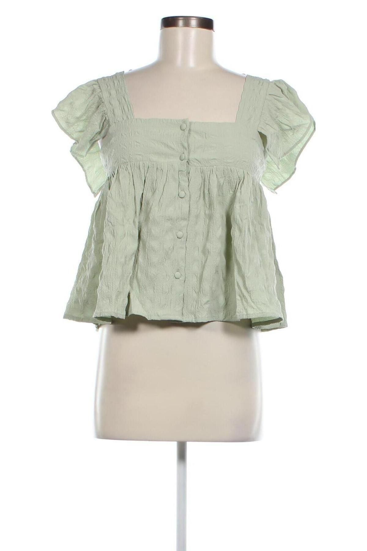 Γυναικείο πουκάμισο ASOS, Μέγεθος M, Χρώμα Πράσινο, Τιμή 5,57 €