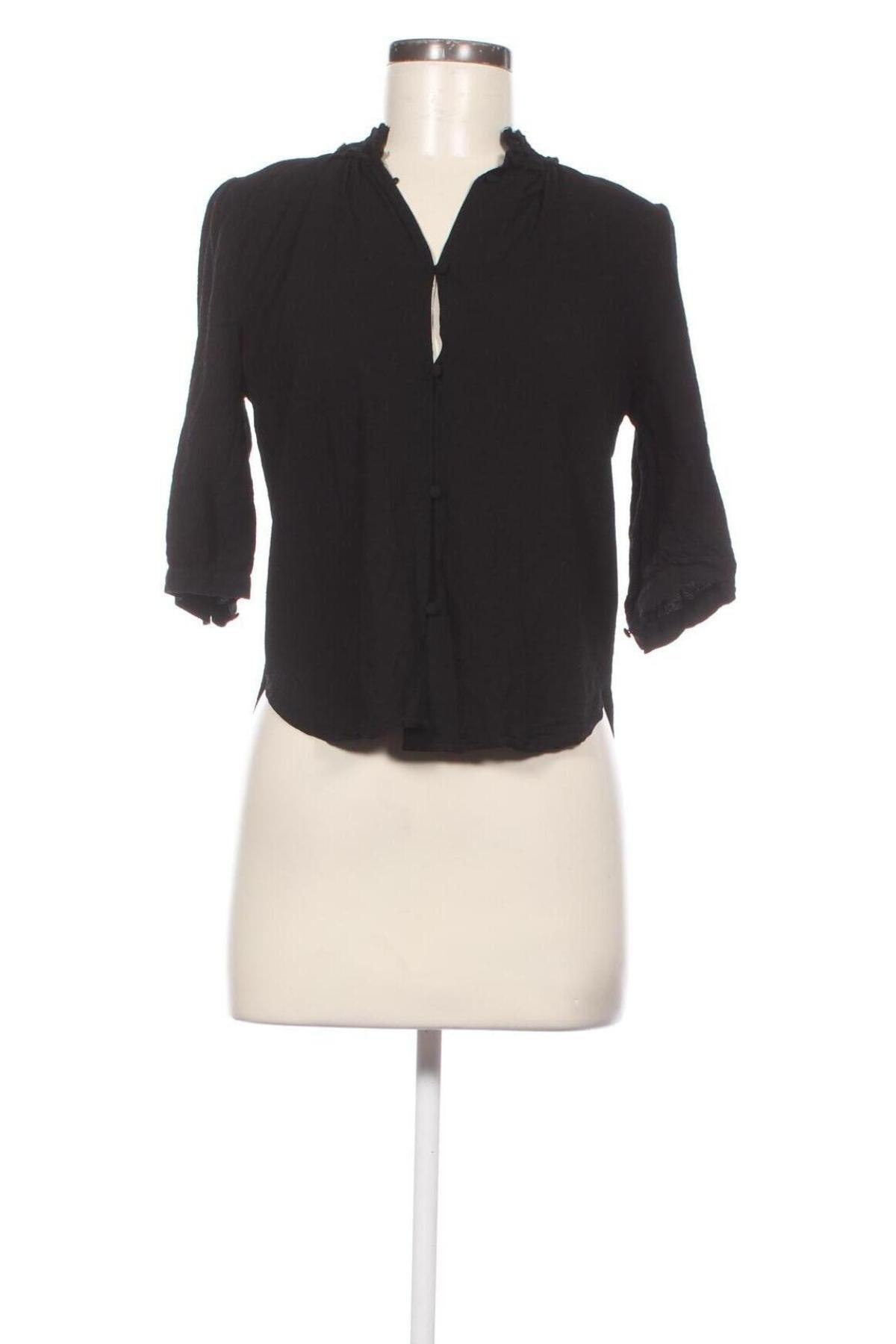 Γυναικείο πουκάμισο Carin Wester, Μέγεθος XS, Χρώμα Μαύρο, Τιμή 3,81 €
