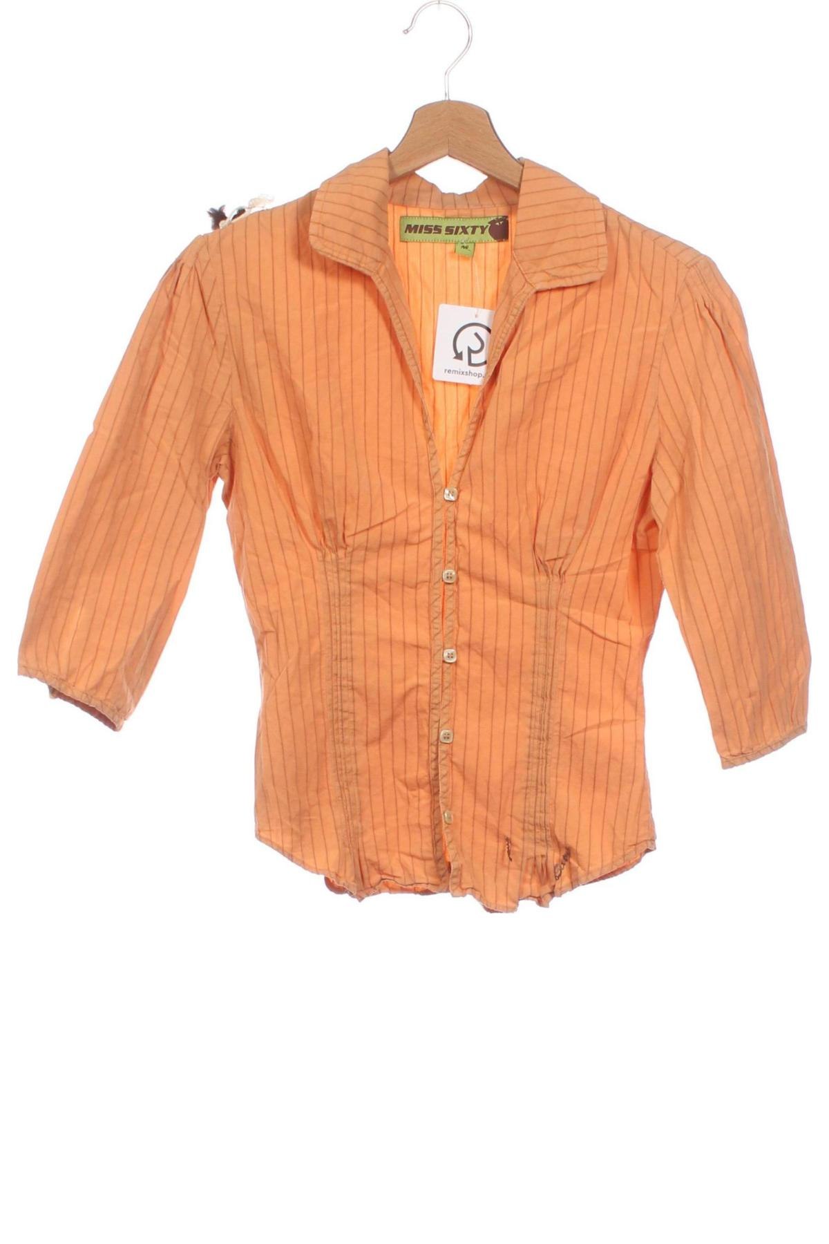 Γυναικείο πουκάμισο Miss Sixty, Μέγεθος M, Χρώμα Πορτοκαλί, Τιμή 18,50 €