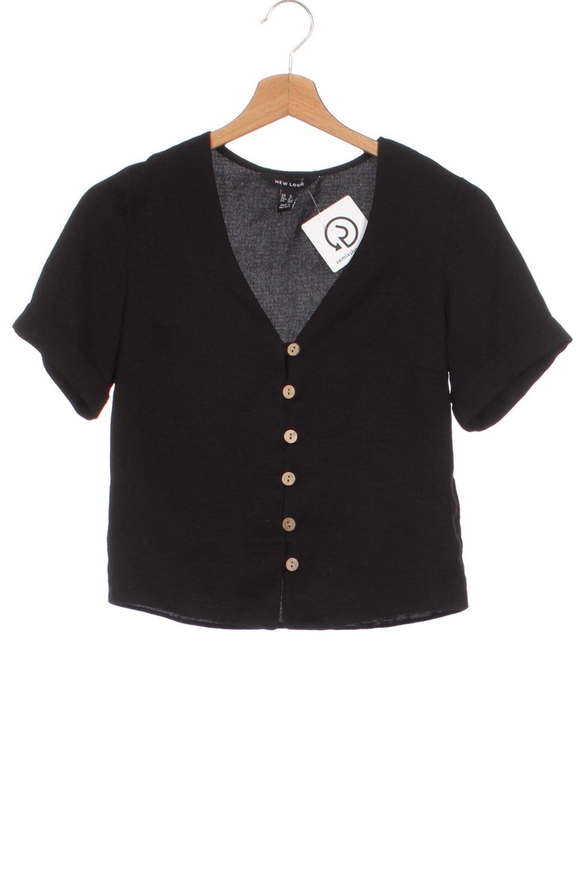 Dámska košeľa  New Look, Veľkosť XS, Farba Čierna, Cena  3,26 €