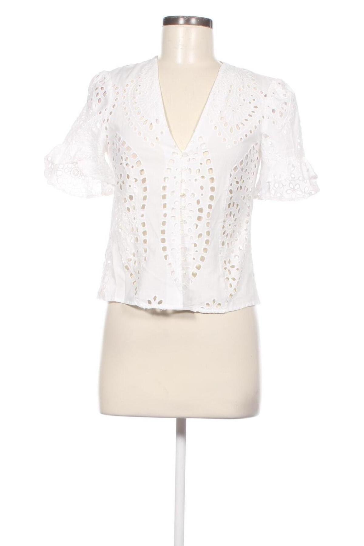 Γυναικείο πουκάμισο Zara, Μέγεθος M, Χρώμα Λευκό, Τιμή 16,24 €