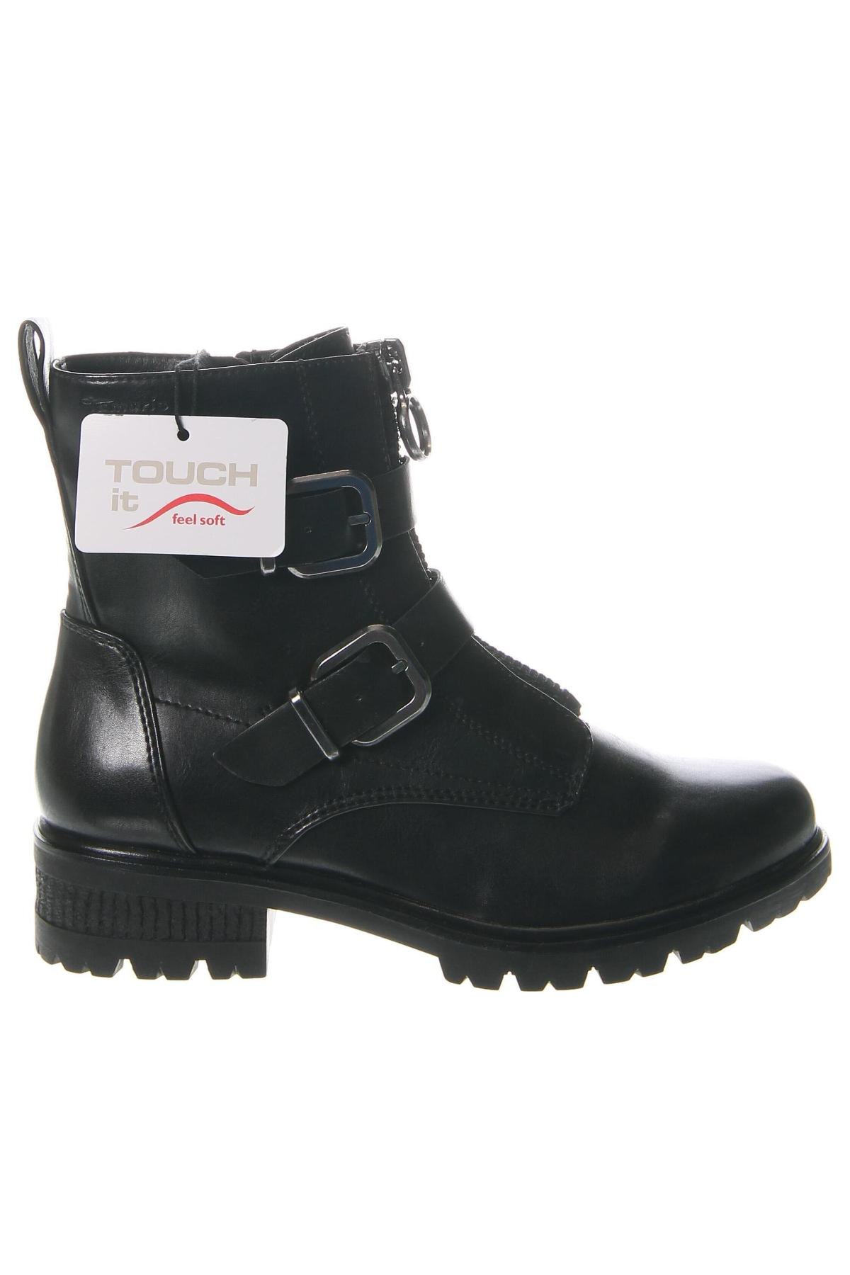 Botine de damă Tamaris, Mărime 36, Culoare Negru, Preț 96,22 Lei