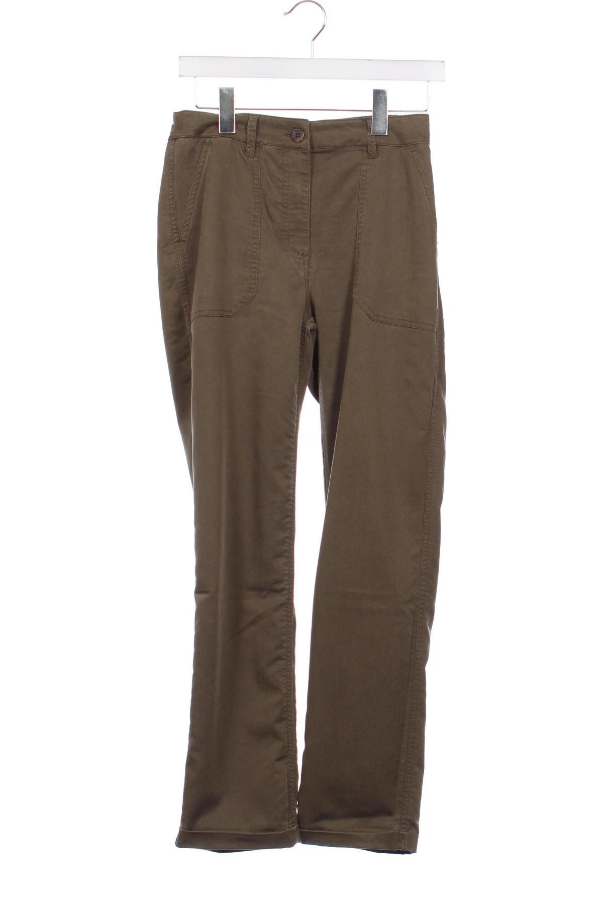 Pantaloni de femei H&M L.O.G.G., Mărime XS, Culoare Verde, Preț 22,20 Lei