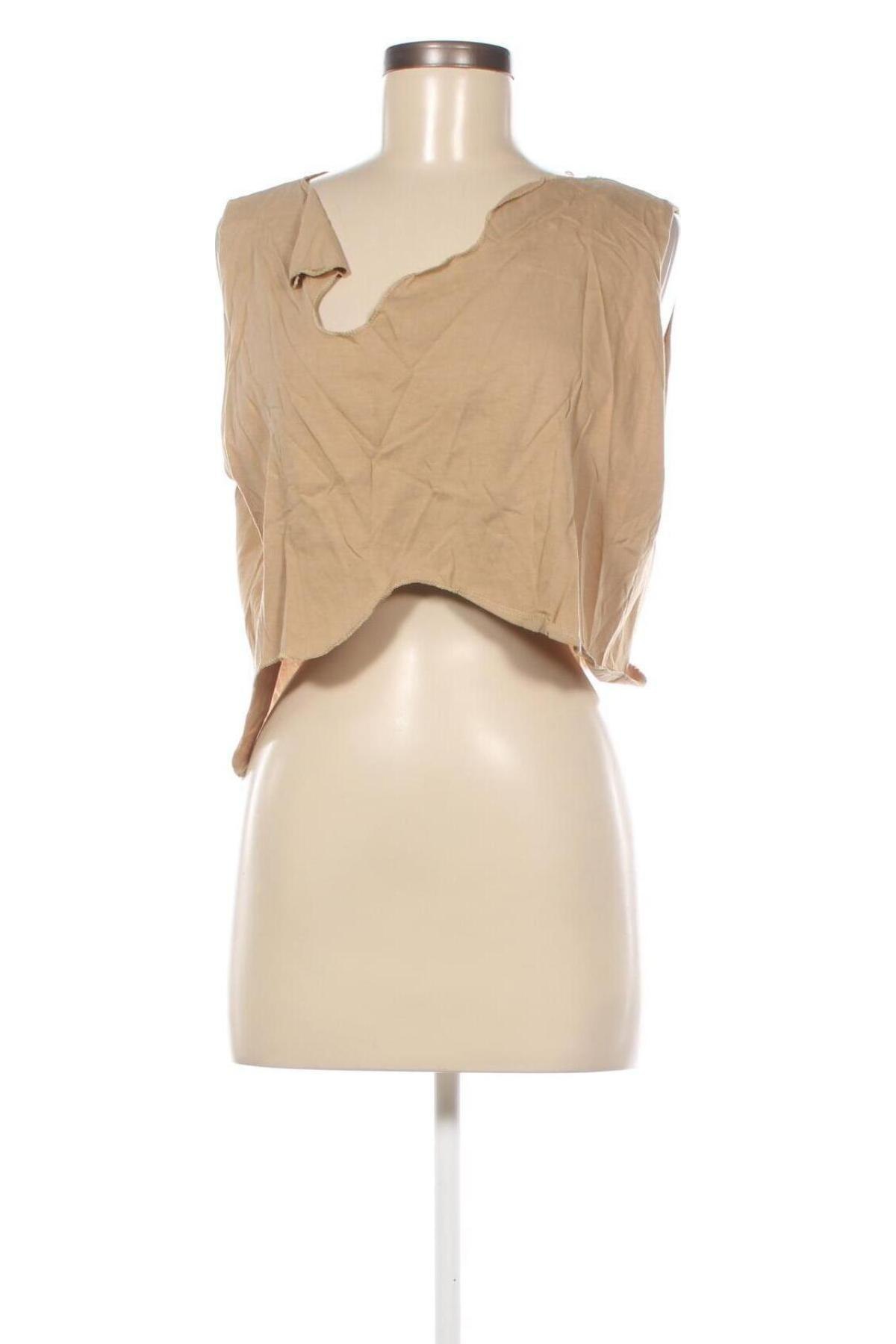 Γυναικείο αμάνικο μπλουζάκι, Μέγεθος M, Χρώμα  Μπέζ, Τιμή 5,09 €
