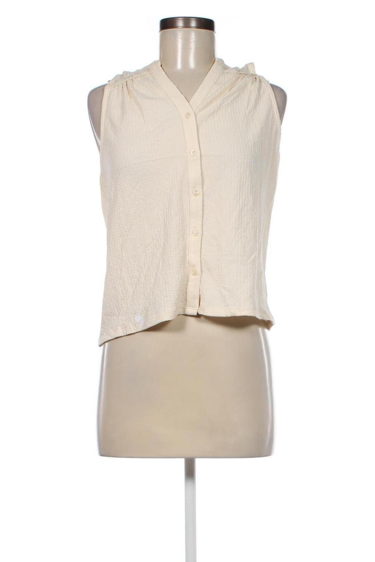 Γυναικείο αμάνικο μπλουζάκι Cache Cache, Μέγεθος S, Χρώμα Εκρού, Τιμή 5,95 €