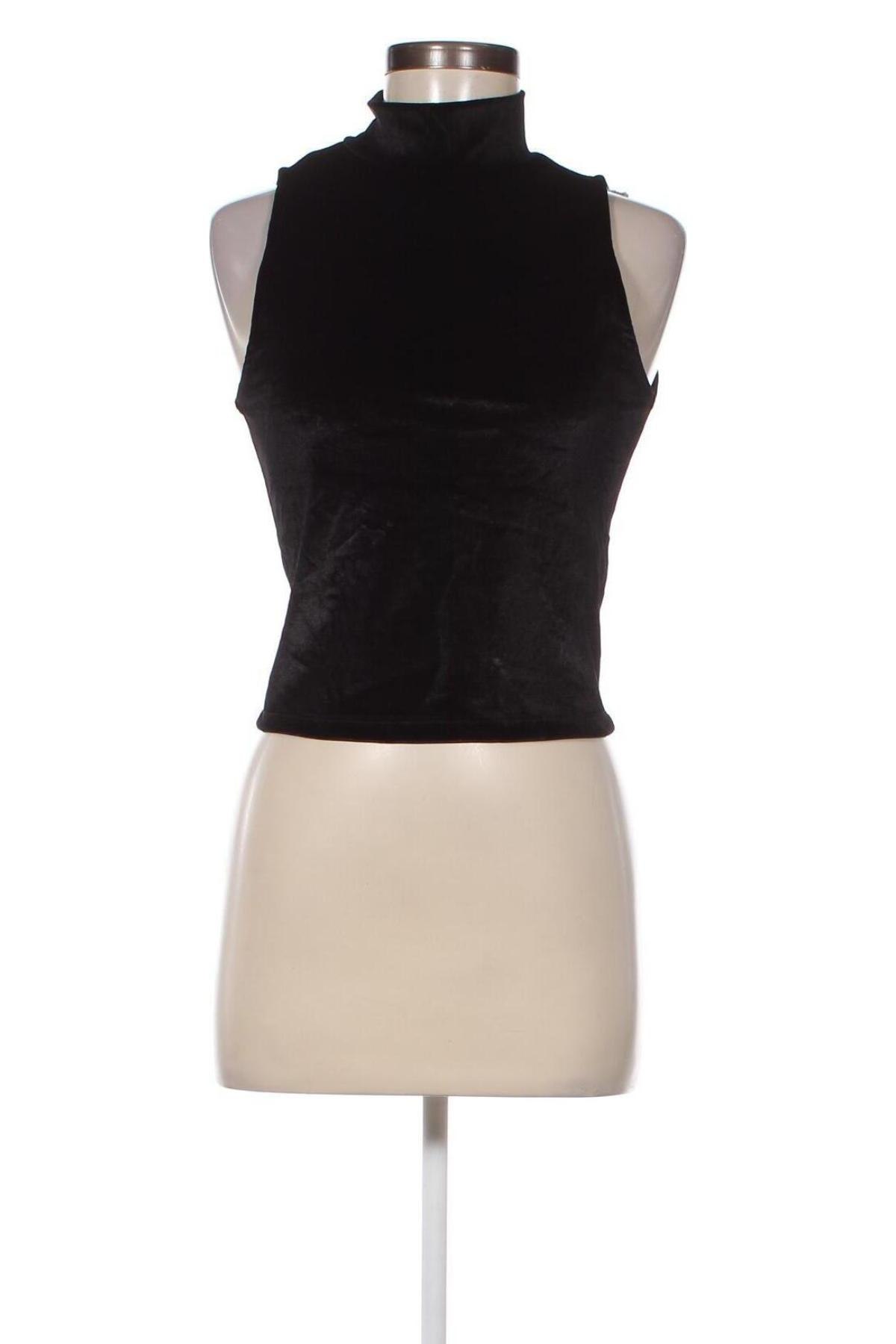 Γυναικείο αμάνικο μπλουζάκι Pull&Bear, Μέγεθος L, Χρώμα Μαύρο, Τιμή 4,44 €