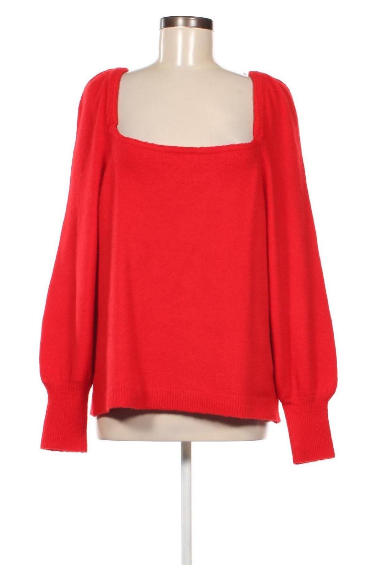 Дамски пуловер H&M, Размер XXL, Цвят Червен, Цена 5,22 лв.