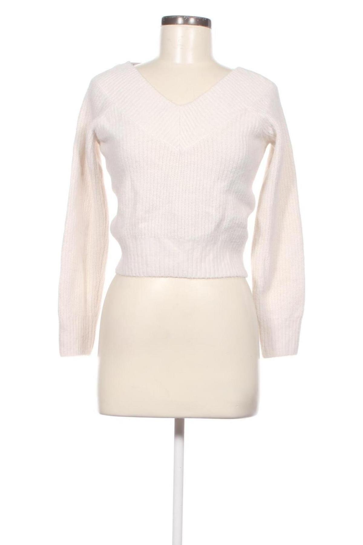 Дамски пуловер H&M Divided, Размер S, Цвят Бял, Цена 9,28 лв.