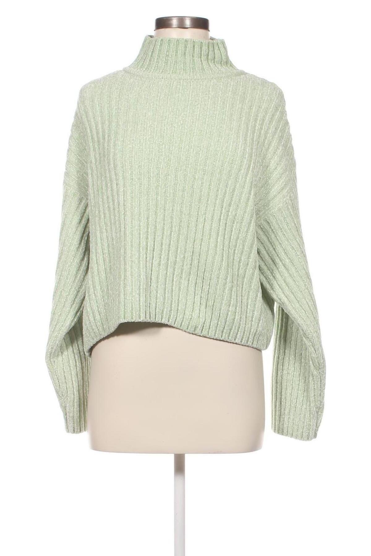 Дамски пуловер H&M Divided, Размер L, Цвят Зелен, Цена 9,28 лв.