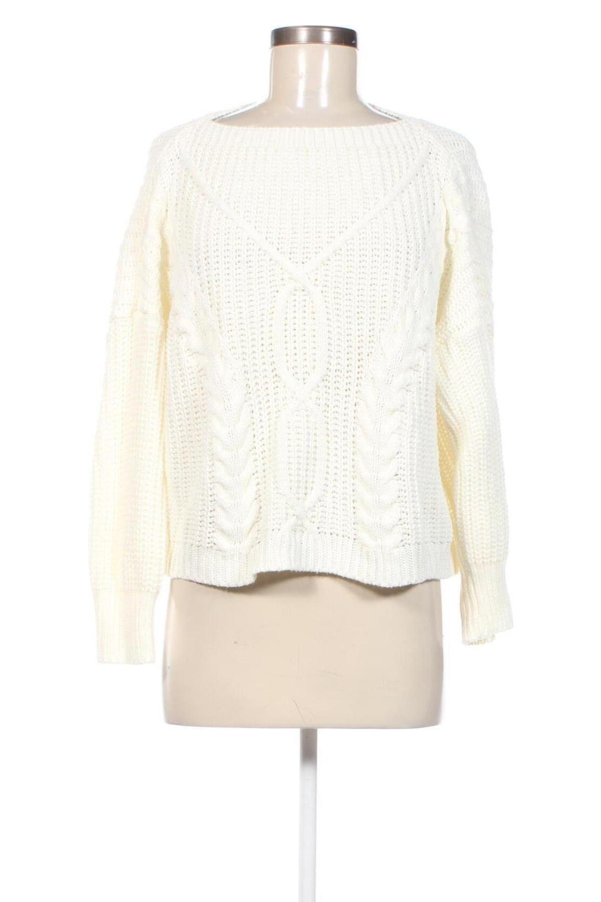 Дамски пуловер Made In Italy, Размер M, Цвят Бял, Цена 15,84 лв.
