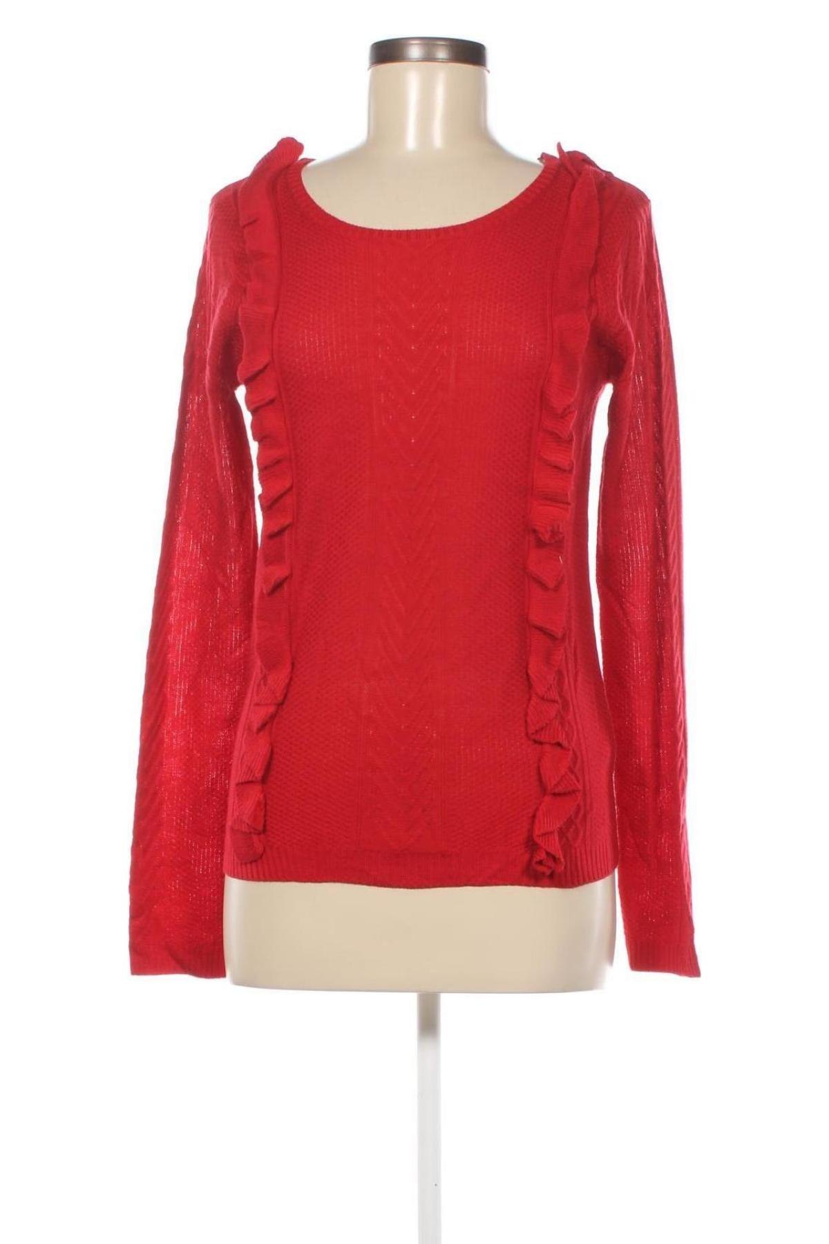 Дамски пуловер Moodo, Размер L, Цвят Червен, Цена 21,75 лв.