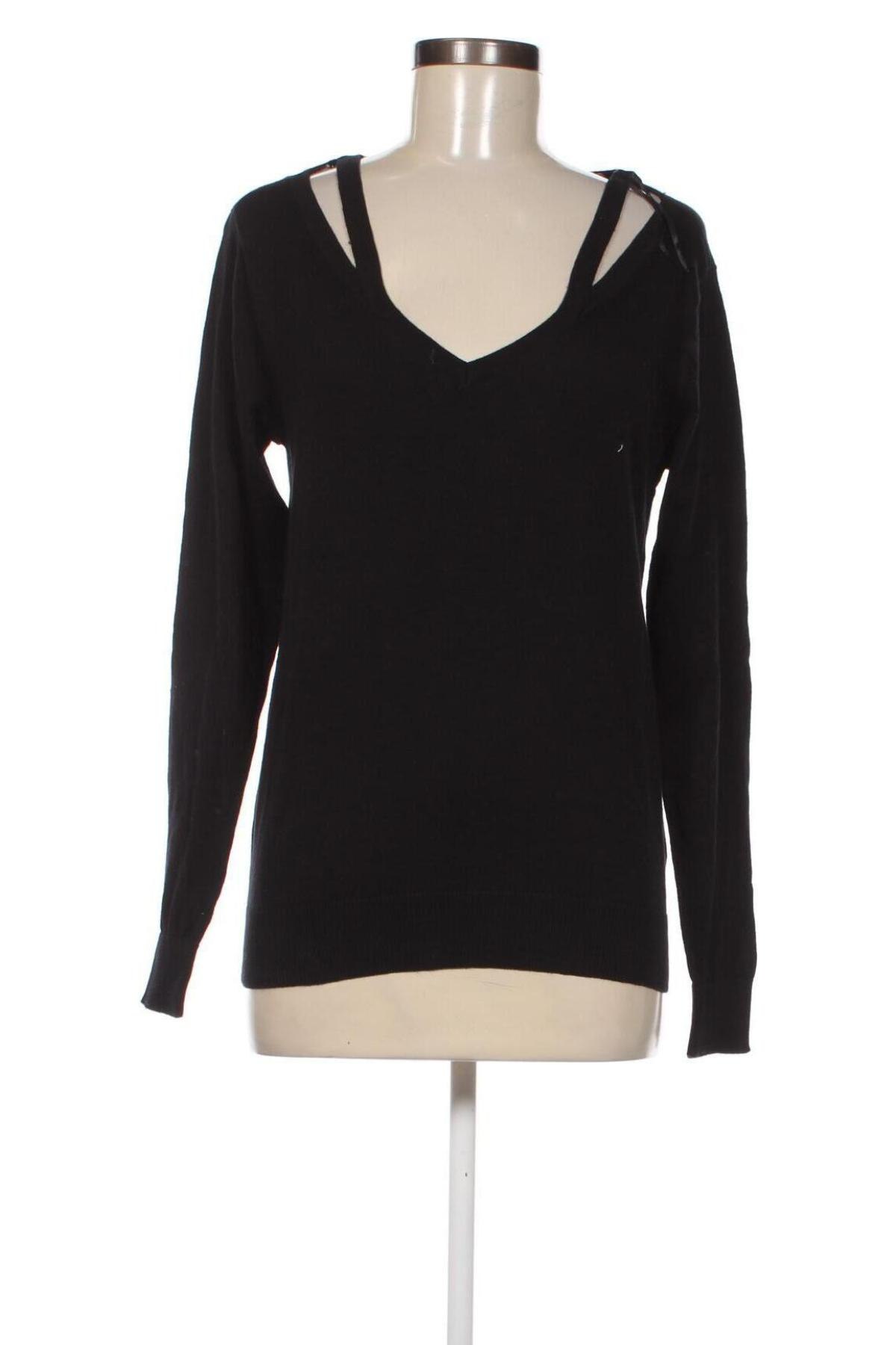 Γυναικείο πουλόβερ Piazza Italia, Μέγεθος M, Χρώμα Μαύρο, Τιμή 8,06 €