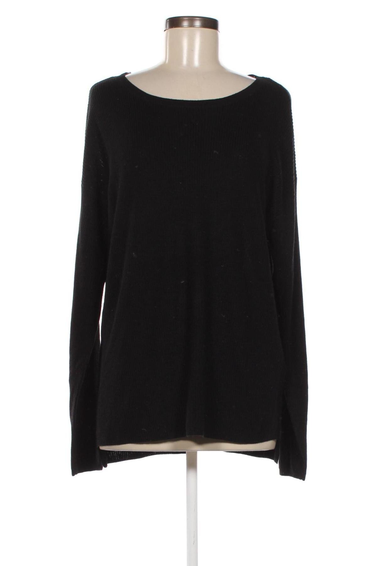 Γυναικείο πουλόβερ Piazza Italia, Μέγεθος L, Χρώμα Μαύρο, Τιμή 9,01 €