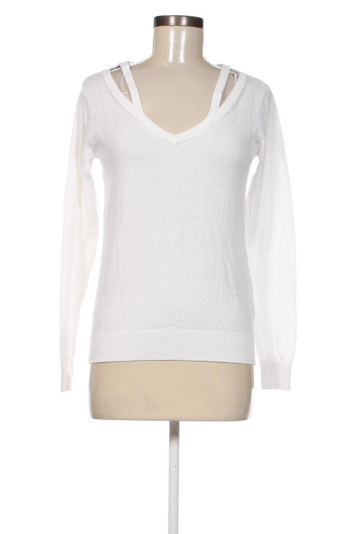 Γυναικείο πουλόβερ Piazza Italia, Μέγεθος S, Χρώμα Λευκό, Τιμή 8,77 €