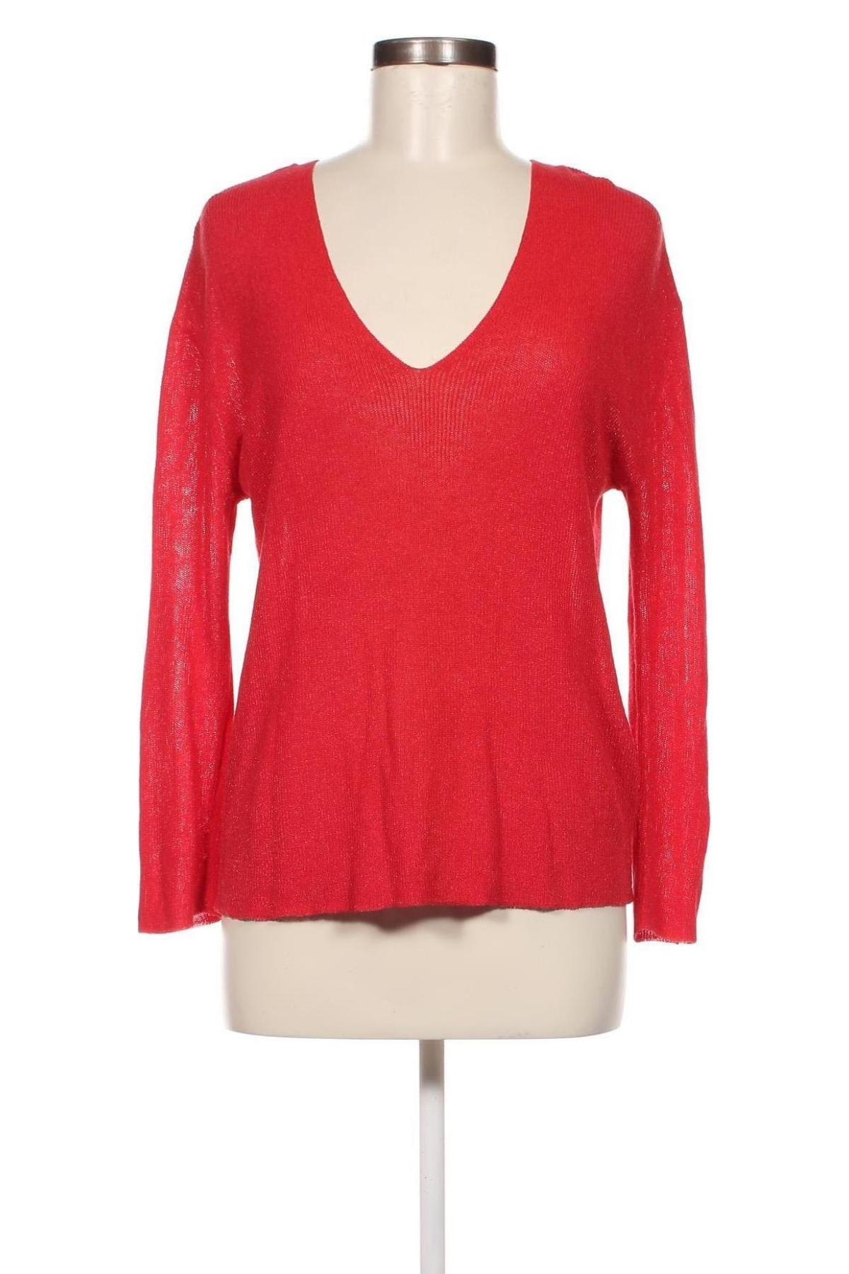 Дамски пуловер Sfera, Размер M, Цвят Червен, Цена 29,01 лв.