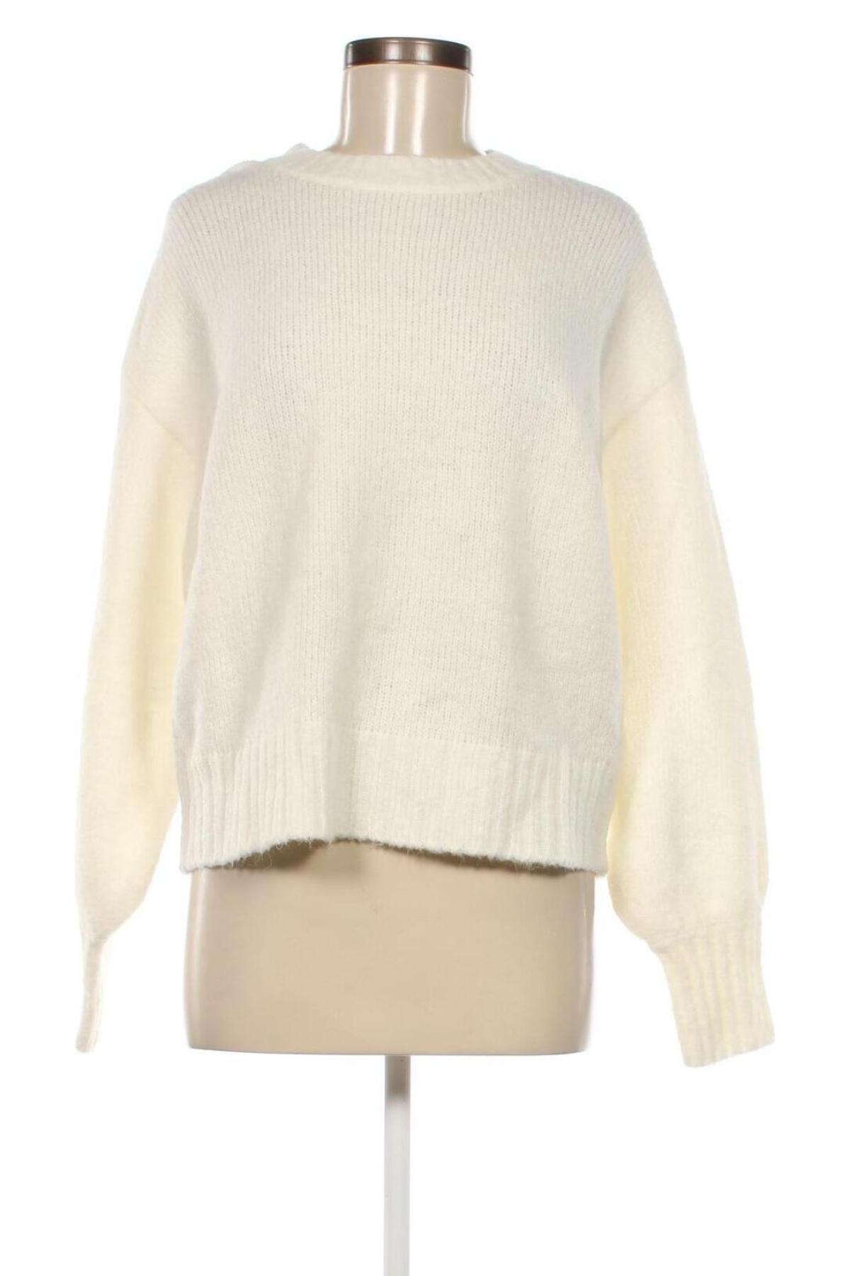 Дамски пуловер Sinsay, Размер M, Цвят Екрю, Цена 11,50 лв.