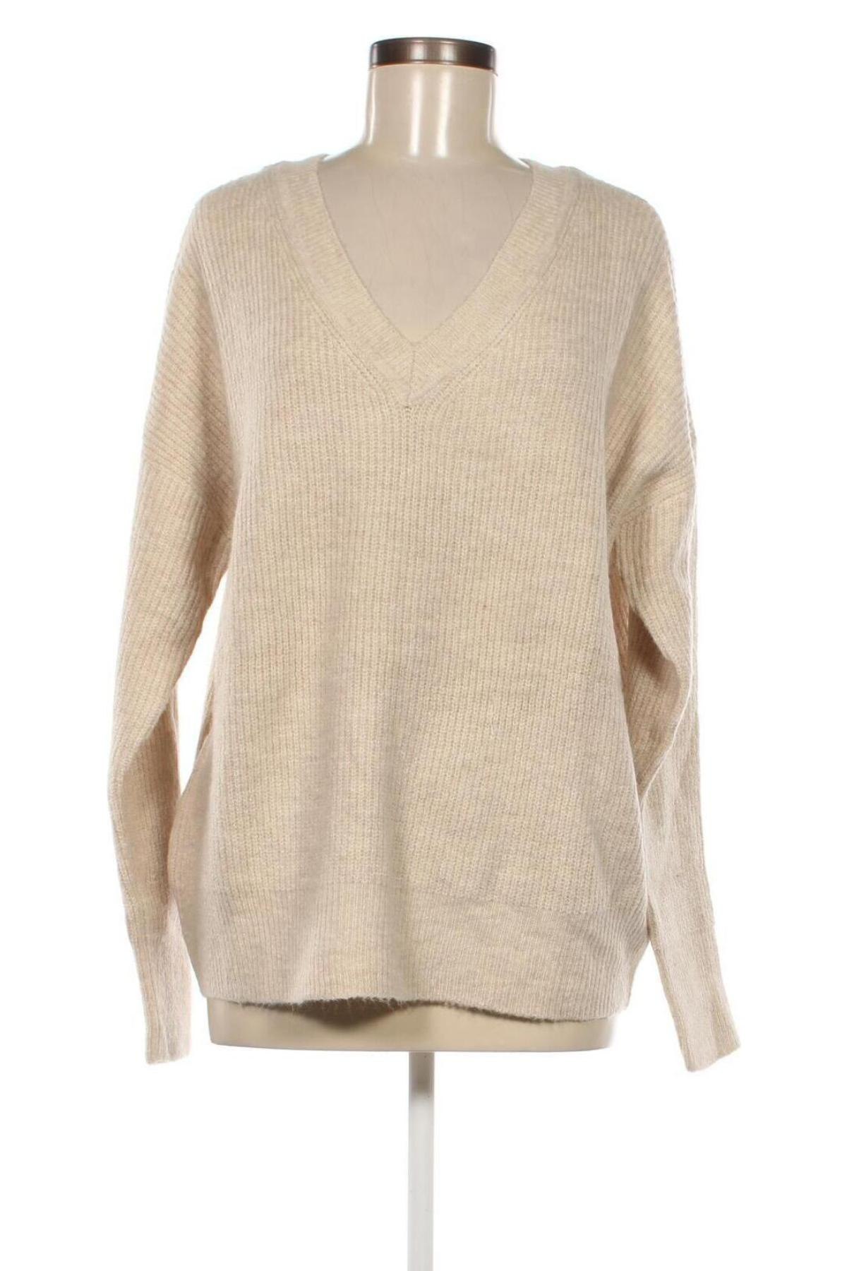 Дамски пуловер Sinsay, Размер L, Цвят Бежов, Цена 11,50 лв.