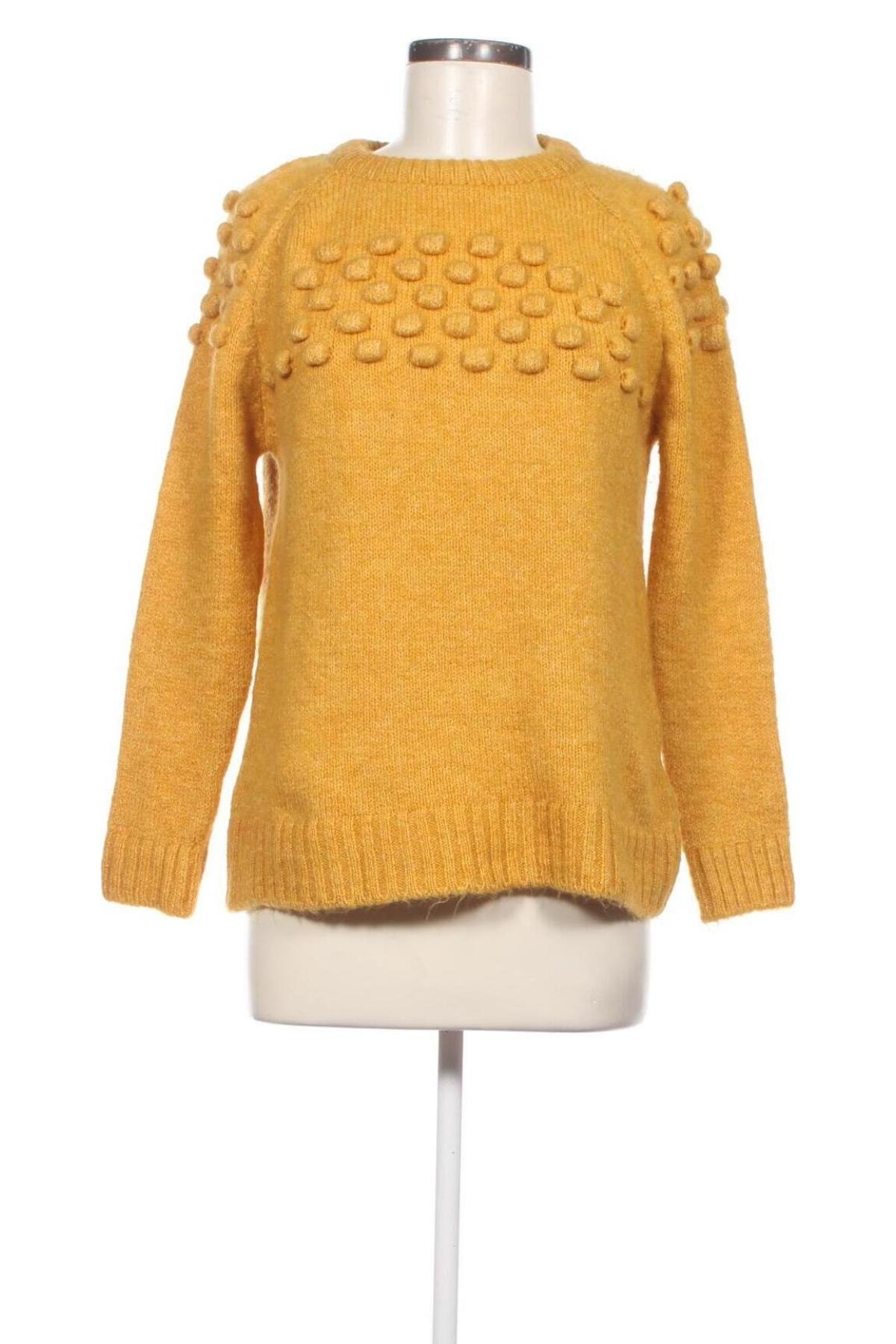 Дамски пуловер Wienella, Размер M, Цвят Жълт, Цена 8,00 лв.