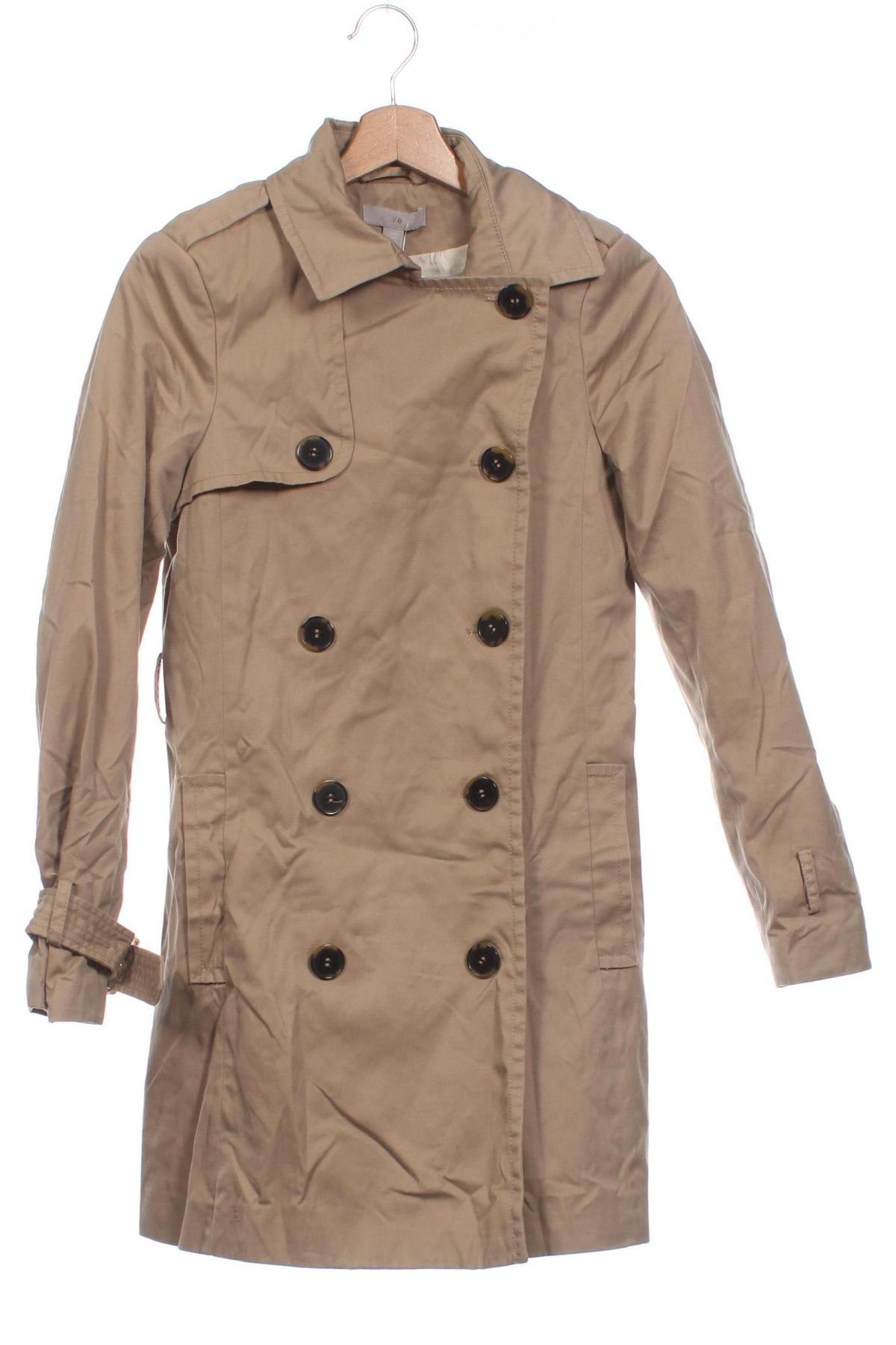 Dámsky prechodný kabát  H&M, Veľkosť XS, Farba Béžová, Cena  8,93 €