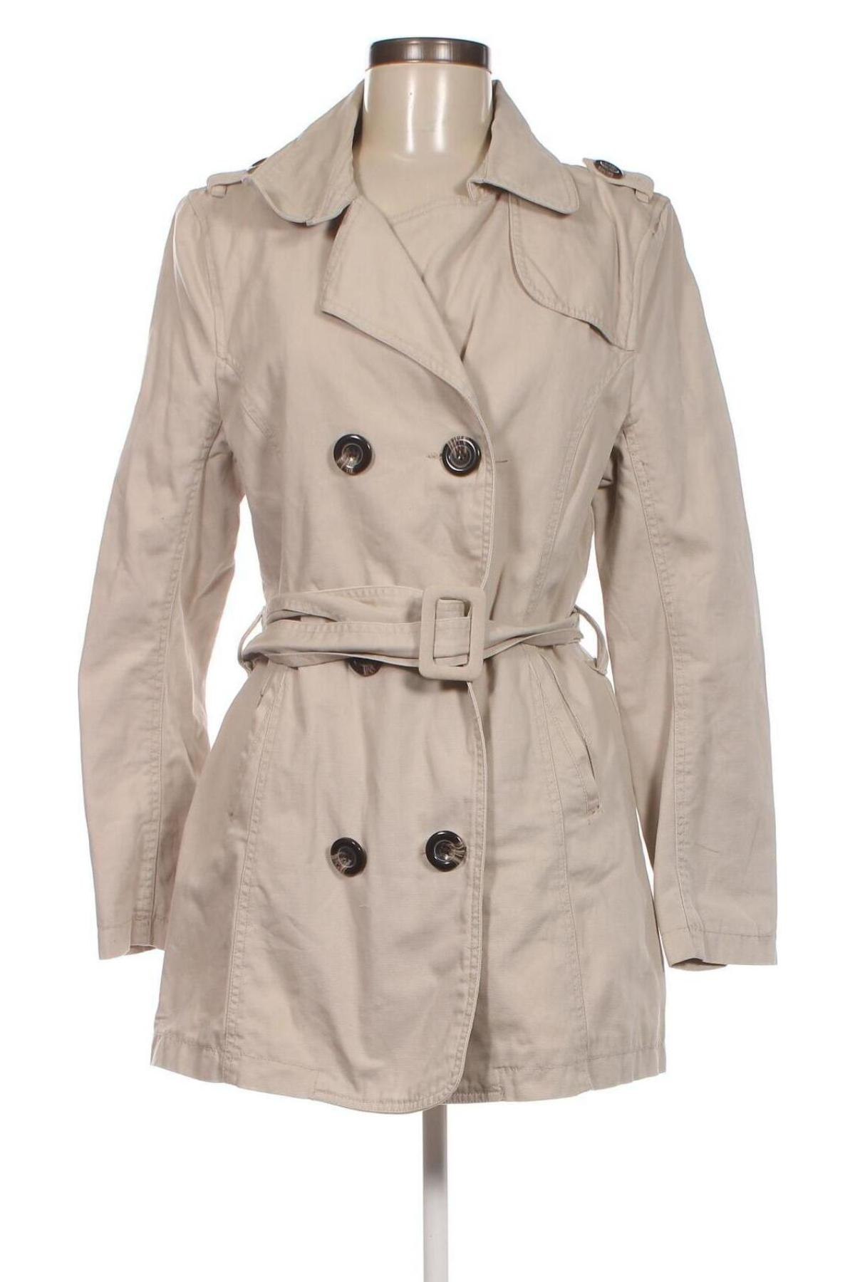 Damen Trench Coat Papaya, Größe L, Farbe Beige, Preis € 52,19