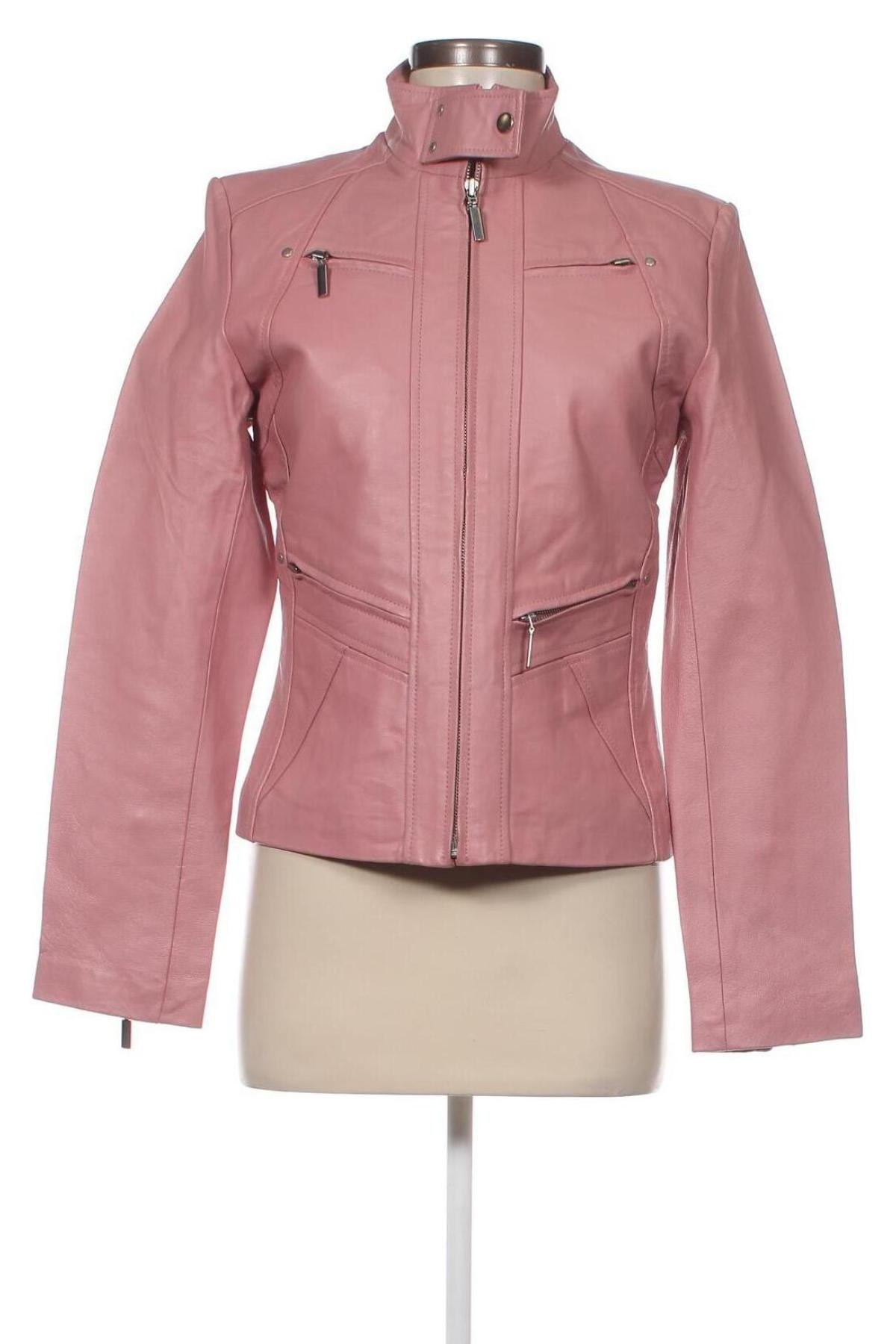 Damen Lederjacke, Größe L, Farbe Rosa, Preis 62,92 €
