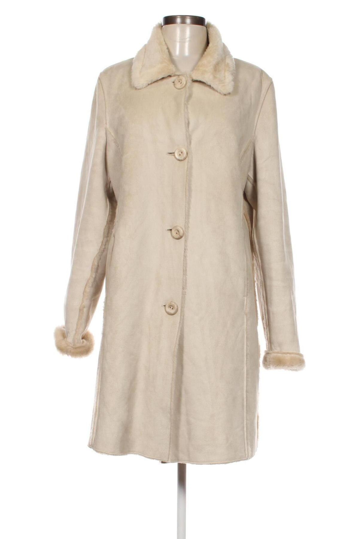 Palton de femei, Mărime L, Culoare Ecru, Preț 180,18 Lei