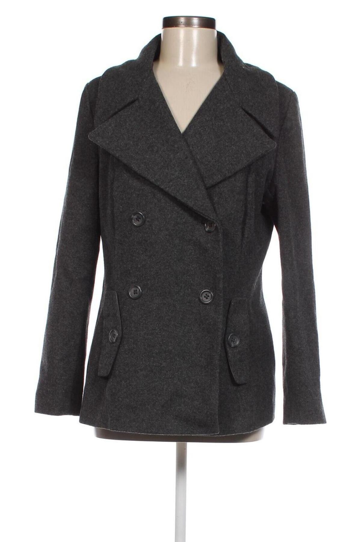 Дамско палто 3 Suisses, Размер M, Цвят Сив, Цена 37,45 лв.