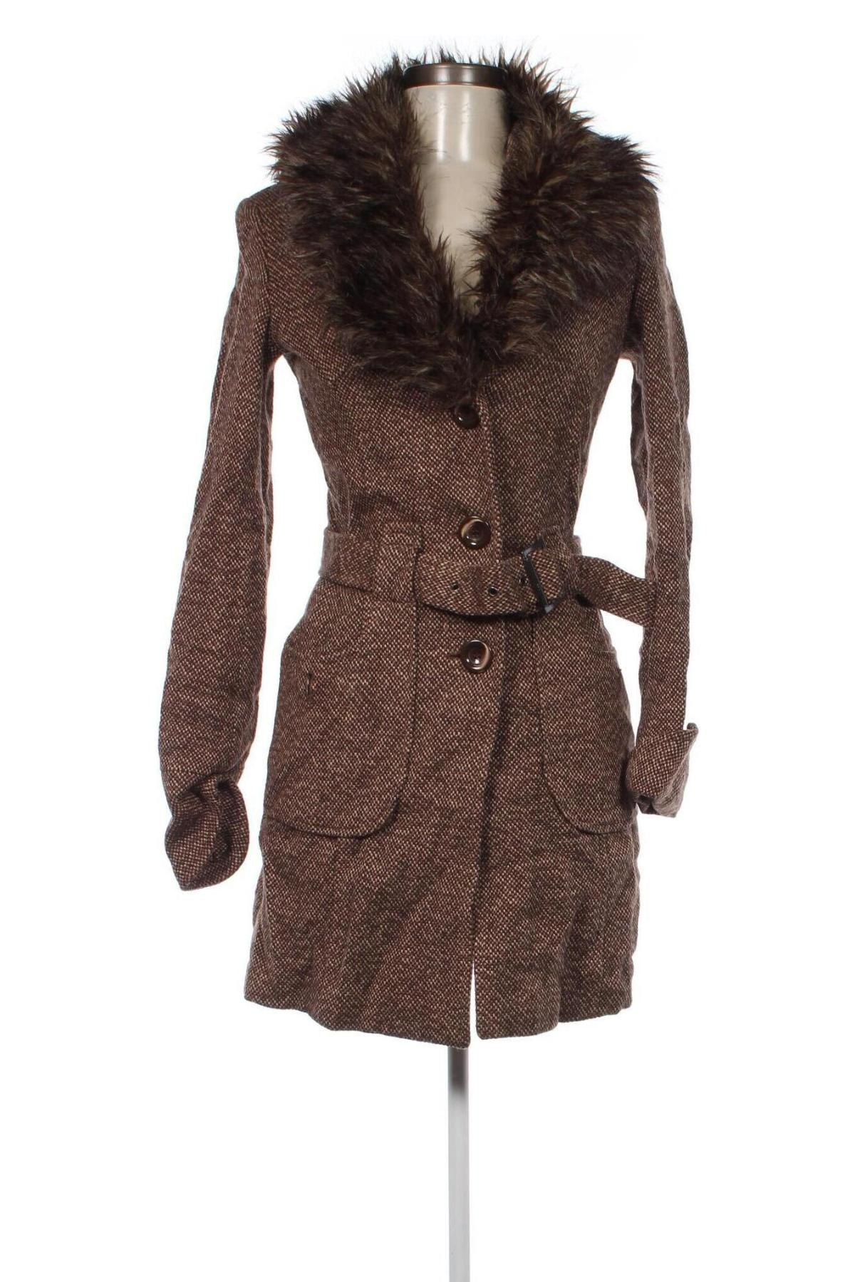 Дамско палто Clockhouse, Размер S, Цвят Многоцветен, Цена 32,10 лв.