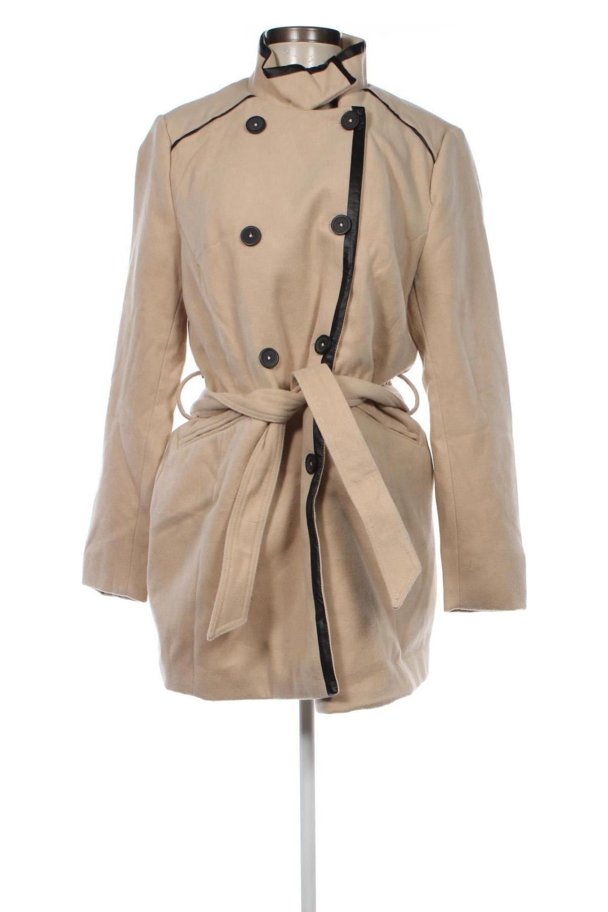 Γυναικείο παλτό Flame, Μέγεθος M, Χρώμα  Μπέζ, Τιμή 23,17 €
