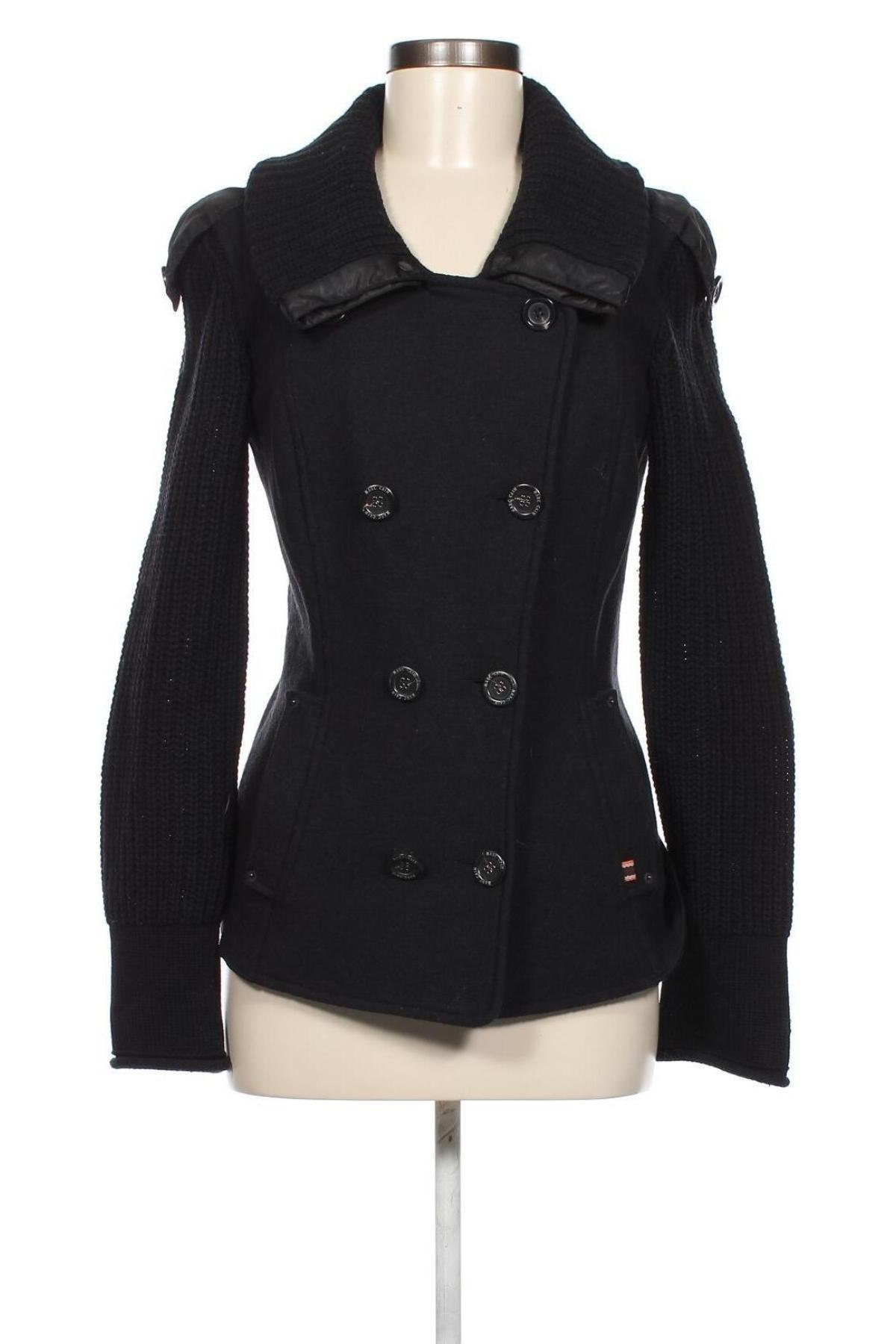 Дамско палто Marc Cain Sports, Размер M, Цвят Черен, Цена 285,00 лв.