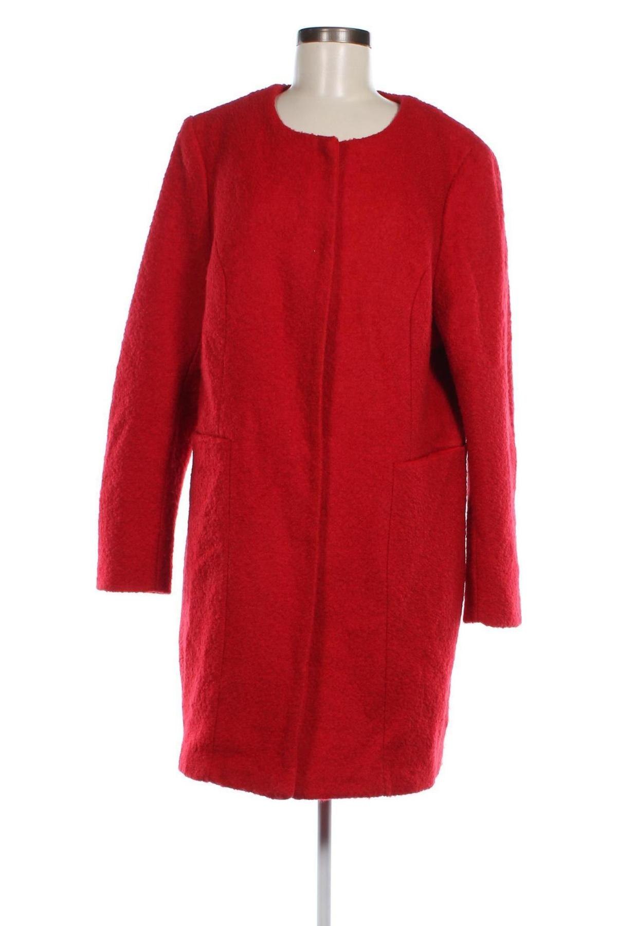 Γυναικείο παλτό Miss Etam, Μέγεθος XXL, Χρώμα Κόκκινο, Τιμή 53,20 €