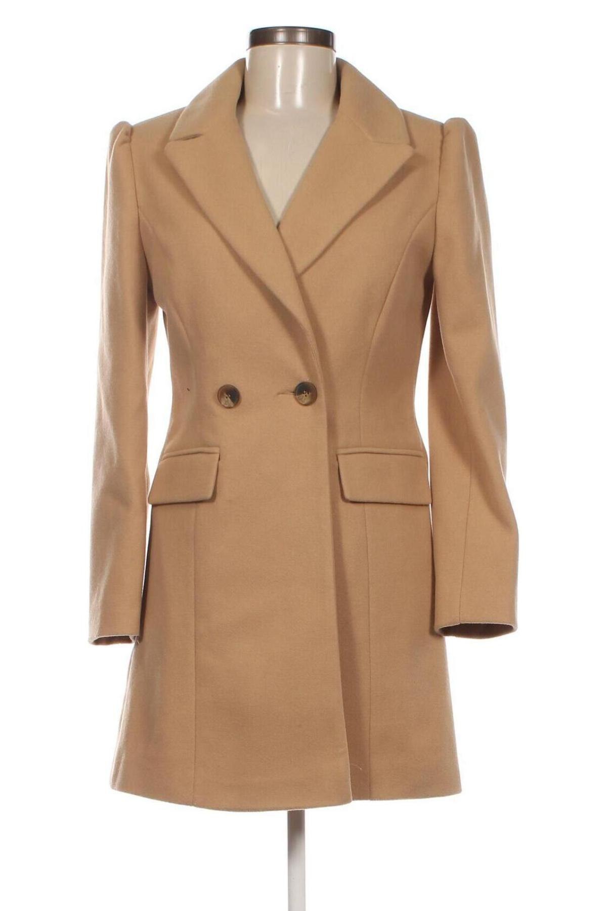 Дамско палто Miss Selfridge, Размер XS, Цвят Бежов, Цена 123,00 лв.