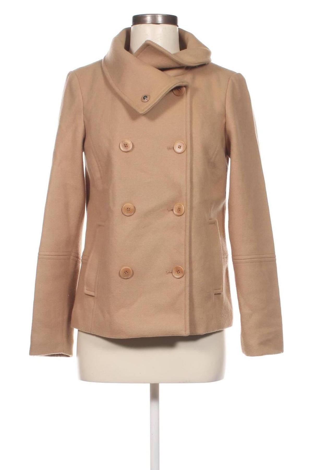 Дамско палто S.Oliver, Размер S, Цвят Бежов, Цена 184,00 лв.